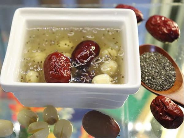 Chè yến hạt sen táo đỏ hạt chia
