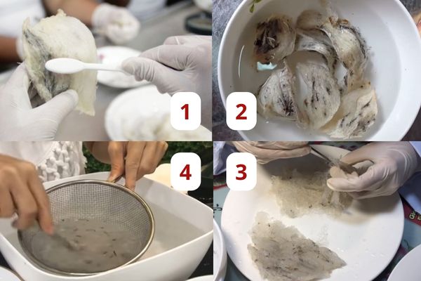 nhặt lông yến không sạch có sao không