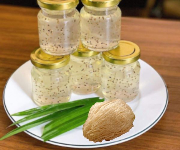 cách chưng yến lá dứa
