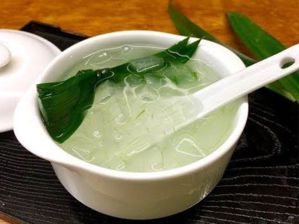 cách chưng yến lá dứa