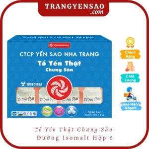 Tổ Yến Thật Chưng Sẵn Đường Isomalt Hộp 6