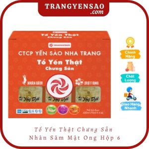 Tổ Yến Thật Chưng Sẵn Nhân Sâm Mật Ong Hộp 6