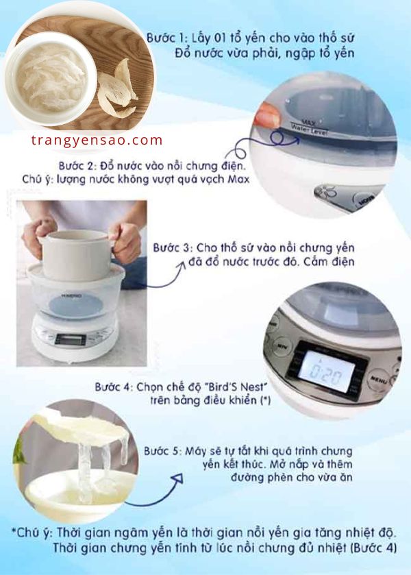 Cách chưng yến đơn giản nhất