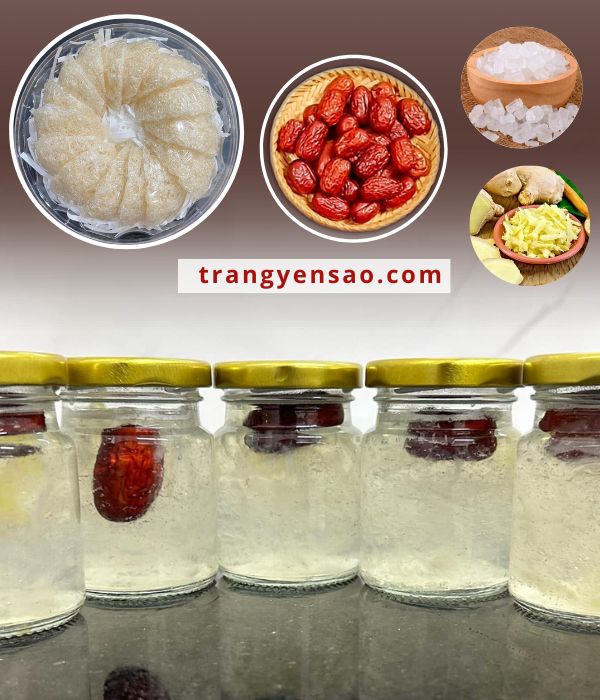 Cách Chưng Yến Vụn Với Táo Đỏ