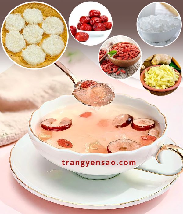 Cách Chưng Yến Vụn Với Táo Đỏ