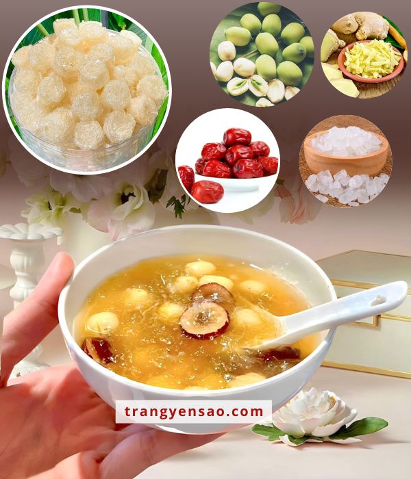 Cách Chưng Yến Vụn Với Táo Đỏ