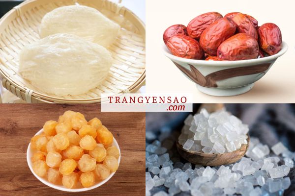 Cách Chưng Yến Với Táo Đỏ Nhãn Nhục