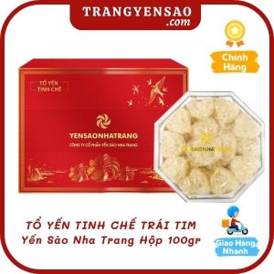 Tổ Yến Tinh Chế Trái Tim Yến Sào Nha Trang 100gr