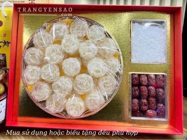Tổ yến tinh chế hoa hồng sợi – trangyensao.com