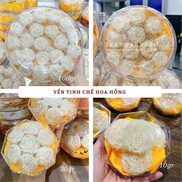 Yến sợi hoa hồng viên nguyên chất – trangyensao.com