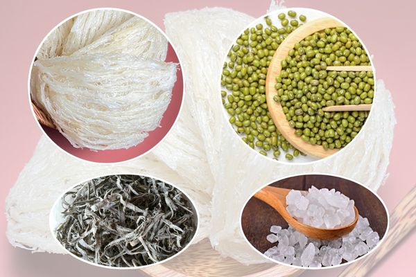 nguyên liệu nấu chè tổ yến đậu xanh