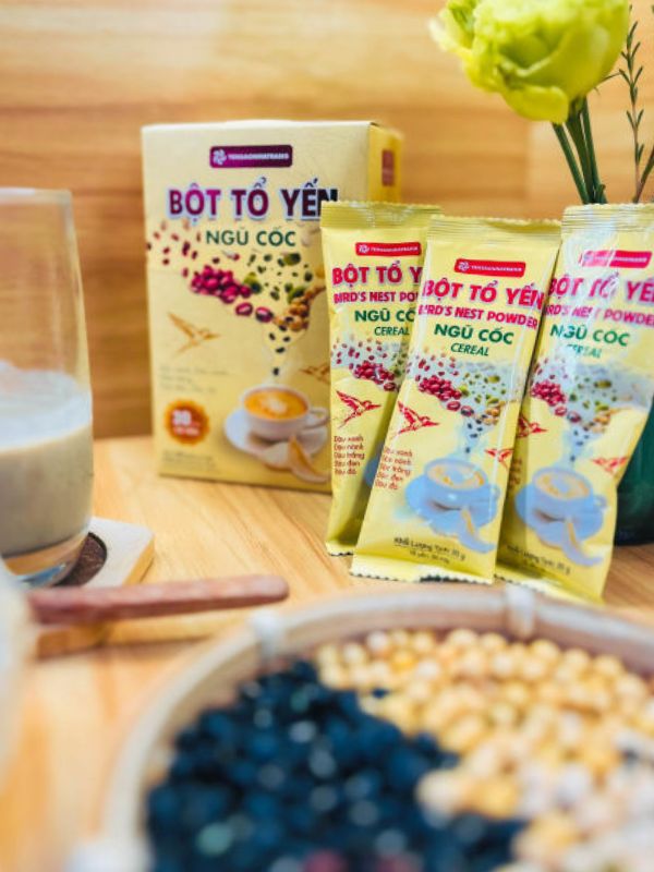 bột tổ yến ngũ cốc ysnt hộp 10 gói