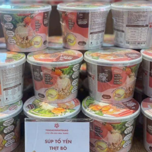 súp tổ yến thịt bò khoai tây