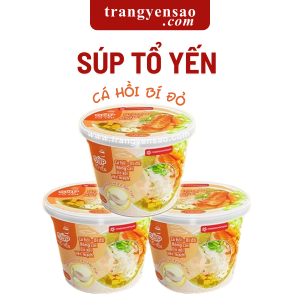 súp tổ yến yến sào nha trang cá hồi bí đỏ