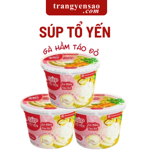 súp tổ yến yến sào nha trang gà hầm táo đỏ