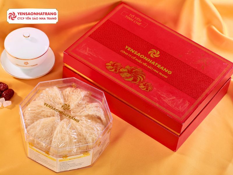 Tổ yến tinh chế yến sào nha trang hộp đỏ